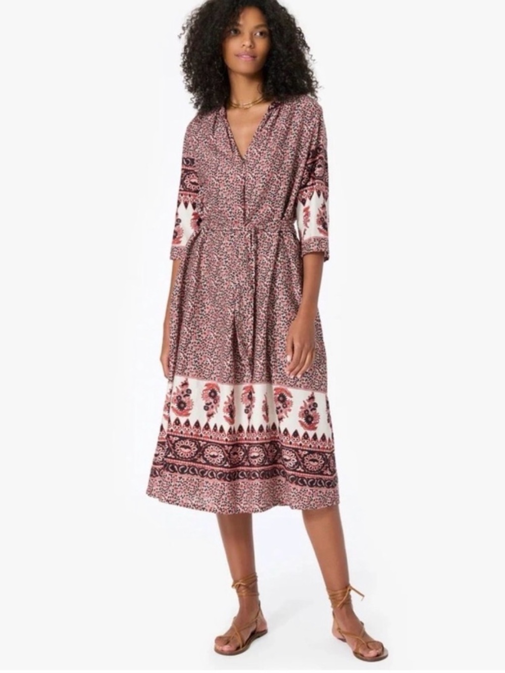 XiRENA Joni Henna Scorpio Print Midi Dress